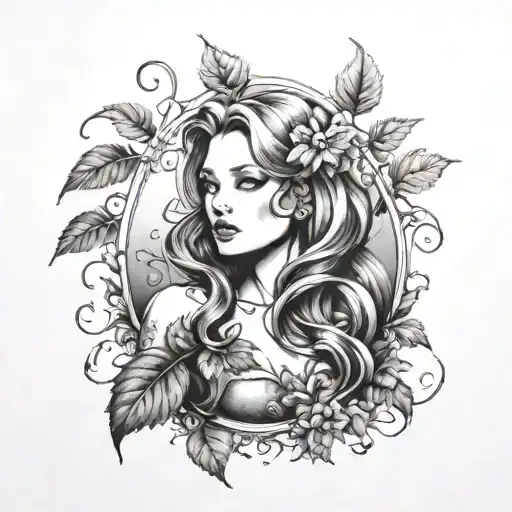 j Scot Campbell Poison Ivy tattoo design idea