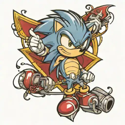 sonic tattoo design idea