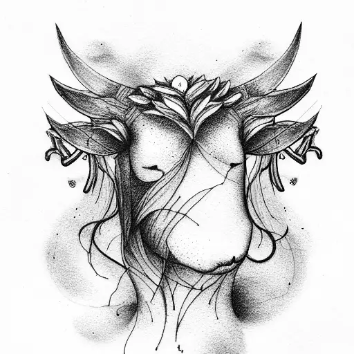Black sheep for an arm tatto, high quality tattoo design idea