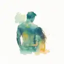 Dad and Daughter tattoo design idea