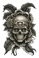 skull eye tattoo design idea