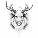 Stier  tattoo design idea