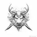 Stier  tattoo design idea