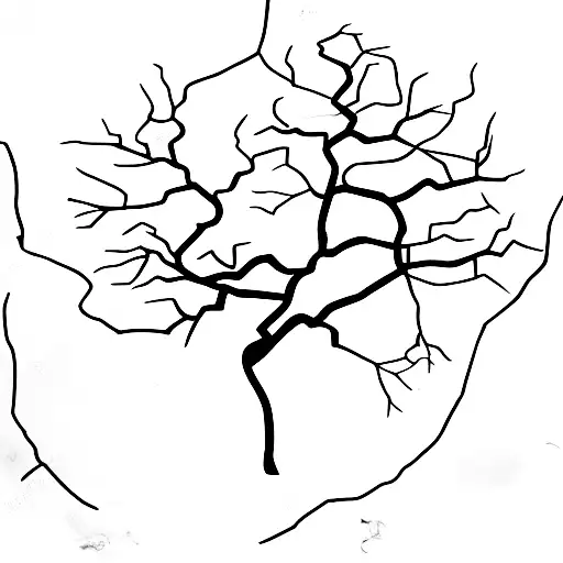 mangrove and oak tree tattoo design idea
