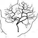 mangrove and oak tree tattoo design idea