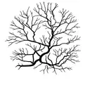 mangrove and oak tree tattoo design idea