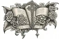Russian orthodox bible tattoo design idea
