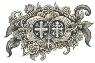 Russian orthodox bible tattoo design idea