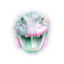 pink crocodile  tattoo design idea