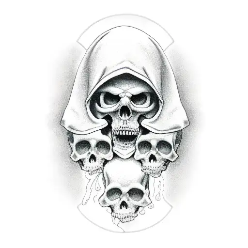 Grim Reaper tattoo design idea