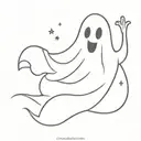 ghost saying boo tattoo design idea