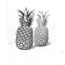 Pineapple tattoo design idea