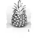 Pineapple tattoo design idea