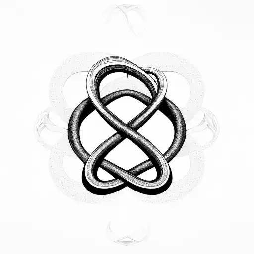 "I'll be loving you" bent into an infinity symbol tattoo design idea