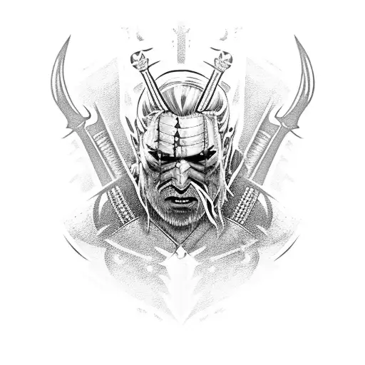 witcher,demon tattoo design idea