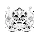 Gemini tattoo design idea