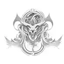 Artistic Gemini tattoo design idea