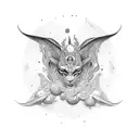 Artistic Gemini tattoo design idea