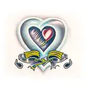 dagger through a heart tattoo design idea