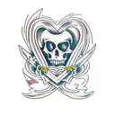 dagger through a heart tattoo design idea