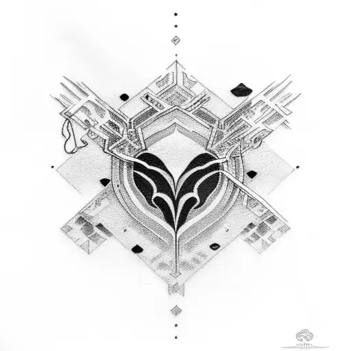 damian with heart tattoo design idea