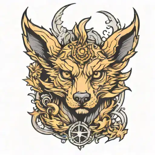 Draco, canine tattoo design idea