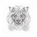 signe de vie avec 1969, 1996 et 1999 tattoo design idea