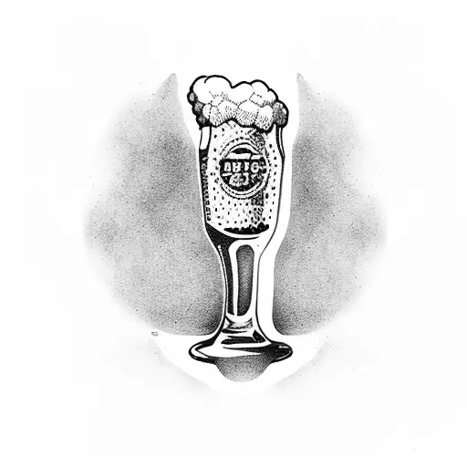 beer tattoo design idea