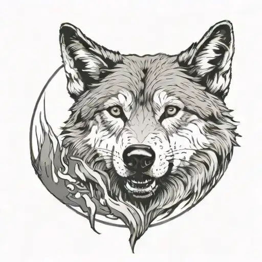 wolf scratching but you can see the bottom of the worlf paw tattoo design idea