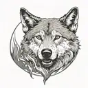 wolf scratching but you can see the bottom of the worlf paw tattoo design idea