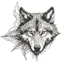 wolf scratching but you can see the bottom of the worlf paw tattoo design idea