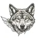 wolf scratching but you can see the bottom of the worlf paw tattoo design idea