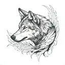 wolf scratching but you can see the bottom of the worlf paw tattoo design idea