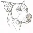 Doberman tattoo design idea