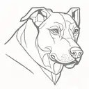 Doberman tattoo design idea