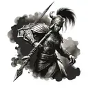 Combine elements of ancient warriors from different cultures into a unique and powerful design tattoo design idea