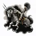 Combine elements of ancient warriors from different cultures into a unique and powerful design tattoo design idea