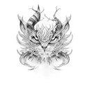 controlled insanity tattoo design idea