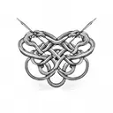 Barbed wire snake tattoo design idea