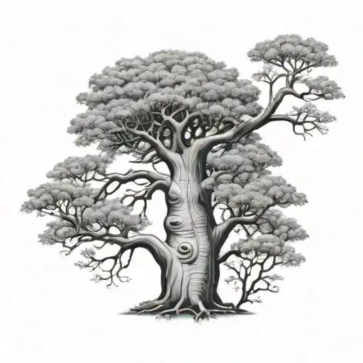 Baobab tattoo design idea