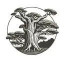 Baobab tattoo design idea