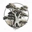 Baobab tattoo design idea