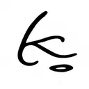 only 3 letters handwritten with a single stroke: D, E, Z.  tattoo design idea