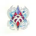 Quasar with architect tattoo design idea