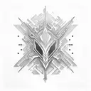 Quasar tattoo design idea