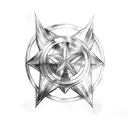 deathly hallow, captain america shield, supernatural devil's trap tattoo design idea