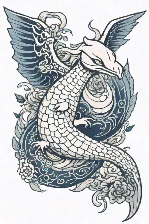 pokemon lugia tattoo design idea