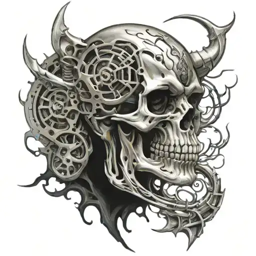 death tattoo design idea