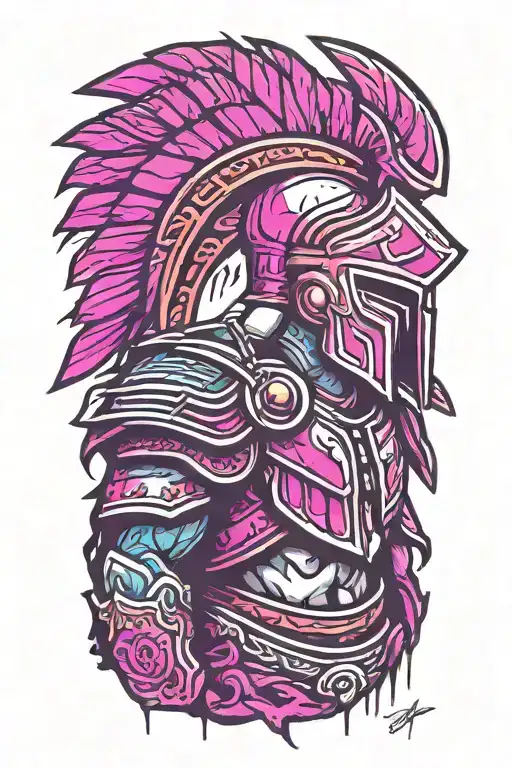 spartan warrior tattoo design idea
