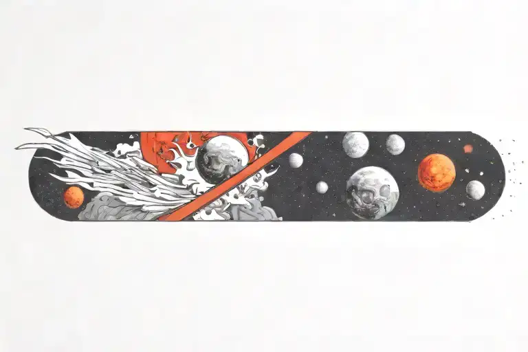 solar explosion tattoo design idea